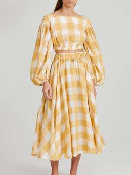 Acler Sutherland Set Yellow Size 12