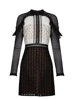 Self Portait Geometric Mini Dress for rent on The Volte - main image