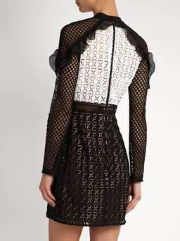 Self Portait Geometric Mini Dress for rent on The Volte - image 2