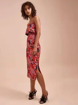 C/MEO Collective Entice Midi Dress Floral Size 6 for rent on The Volte - image 1