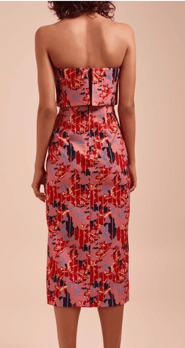 C/MEO Collective Entice Midi Dress Floral Size 6 for rent on The Volte - main image