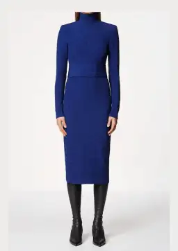 Scanlan Theodore Reptile Stretch Dress Blue One Size for rent on The Volte - image 1