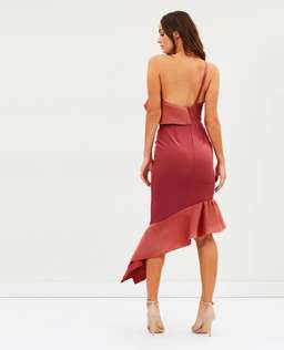 Talulah Expression One Shoulder Midi Dress Pink Size 6 for rent on The Volte - image 3