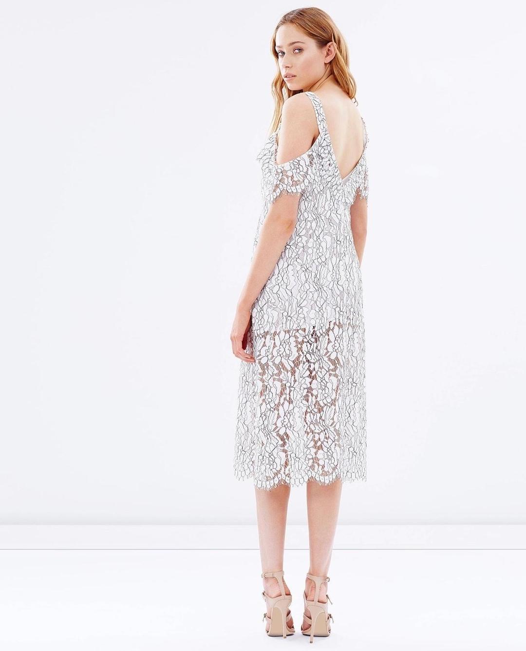 Keepsake the Label Heartbreaker Lace Dress White Size 12 for rent on The Volte - main image