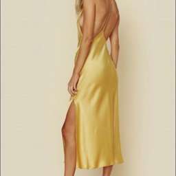 Planet Blu Slip Midi Dress (Yellow) - Size XS for rent on The Volte - image 2