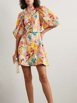 Zimmermann Tempo Kaleidoscope Mini Dress Print Size 8
