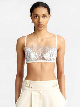 Dion Lee Trace Lace Bandeau white size 8 for rent on The Volte - image 1