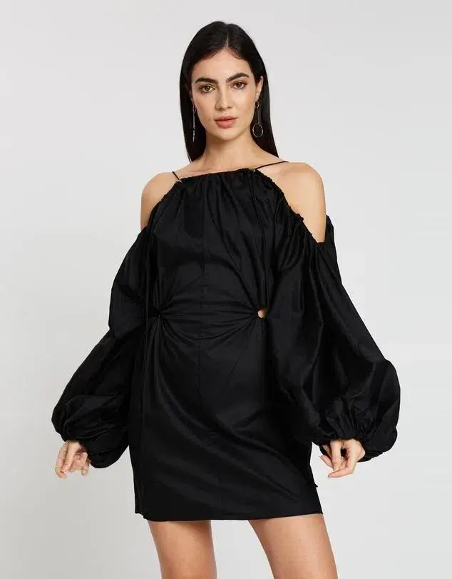 Camilla and Marc Parker Mini Dress Black Size 8 for rent on The Volte - main image