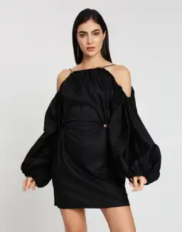 Camilla and Marc Parker Mini Dress Black Size 8 for rent on The Volte - image 1