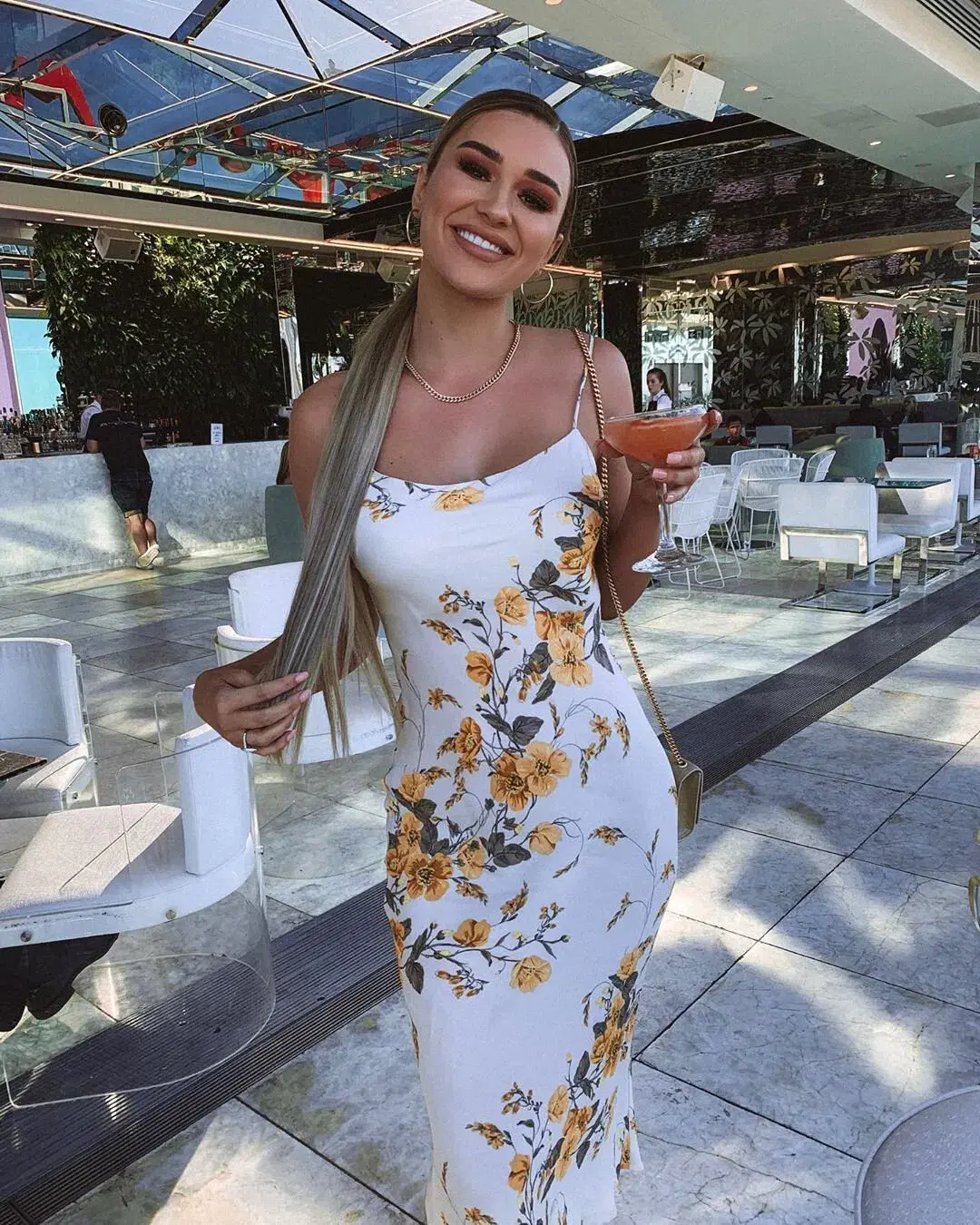 Bec & Bridge Mathilde Slip Dress Print Size 8 for rent on The Volte - main image