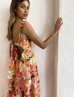 Acler Tate Dress (Pink Bouquet) for rent on The Volte - image 5