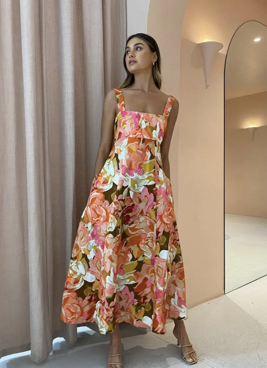 Acler Tate Dress (Pink Bouquet)  - Image 4