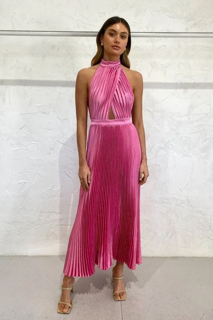 L’idee Renaissance Gown in Hot Pink Size 6 for rent on The Volte - main image