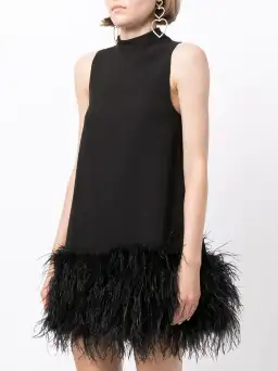 Rachel Gilbert Linc Mini Dress Black Size 10 for rent on The Volte - image 2