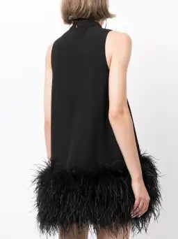 Rachel Gilbert Linc Mini Dress Black Size 10 for rent on The Volte - image 3