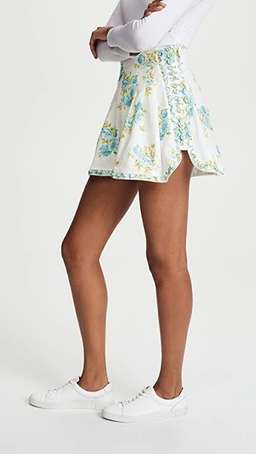 Zimmermann Whitewave Honeymooners Shorts Teal Poppy Floral Size 0 / AU 8 for rent on The Volte - image 2