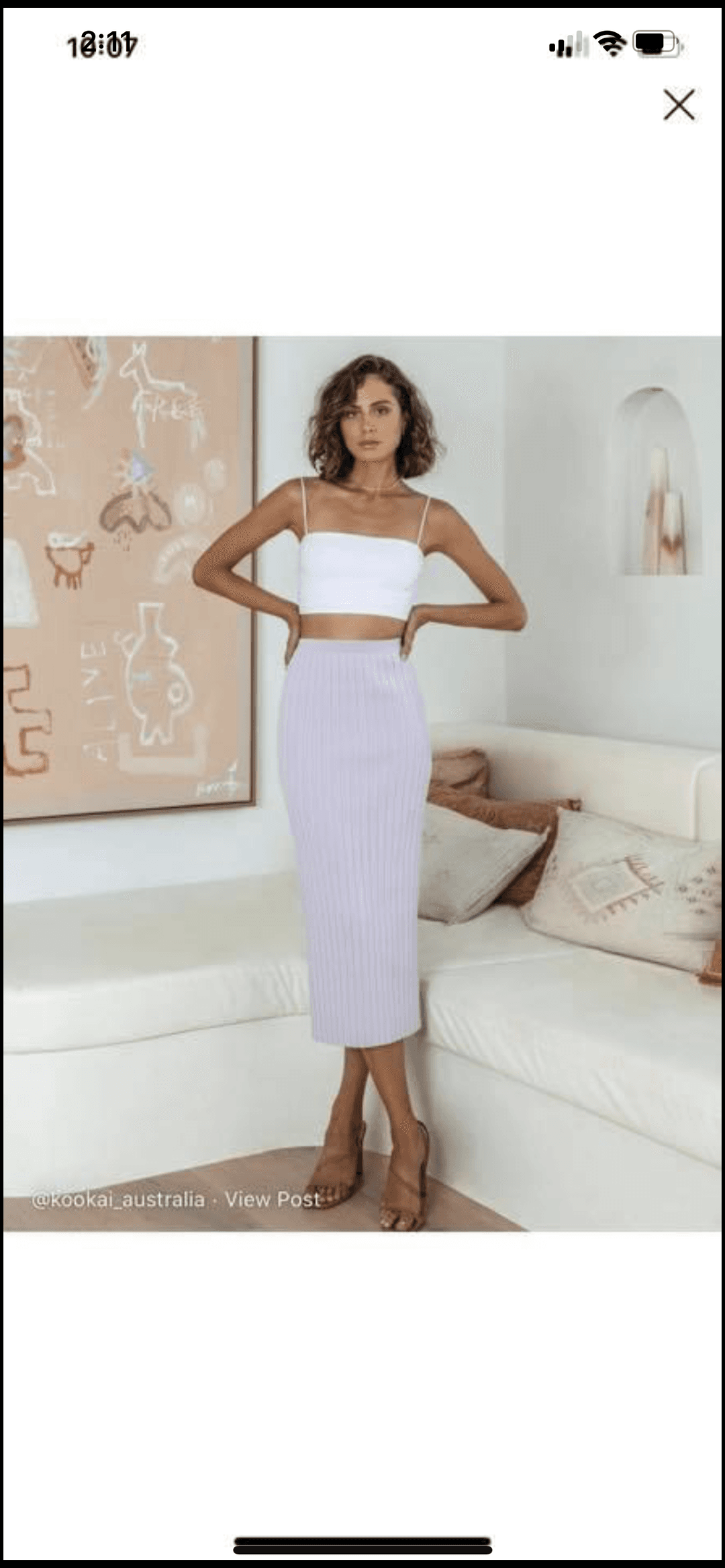 Kookai Stirling Set Lilac for rent on The Volte - main image