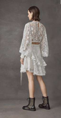 Leo Lin Immaculate Lace Crop Top White Size 8 for rent on The Volte - image 3