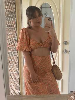 BEC + BRIDGE ROSIE SET TOP SIZE 10 SKIRT SIZE 8 for rent on The Volte - image 2