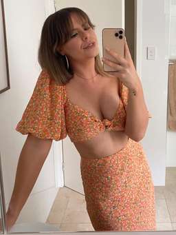 BEC + BRIDGE ROSIE SET TOP SIZE 10 SKIRT SIZE 8 for rent on The Volte - image 1