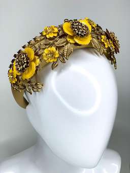 Halo & Rose Impromptu Princess headband yellow