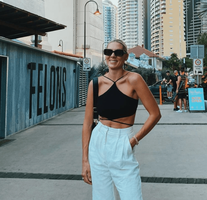 Bec & Bridge Envie Top - Black - Size 8 for rent on The Volte - main image