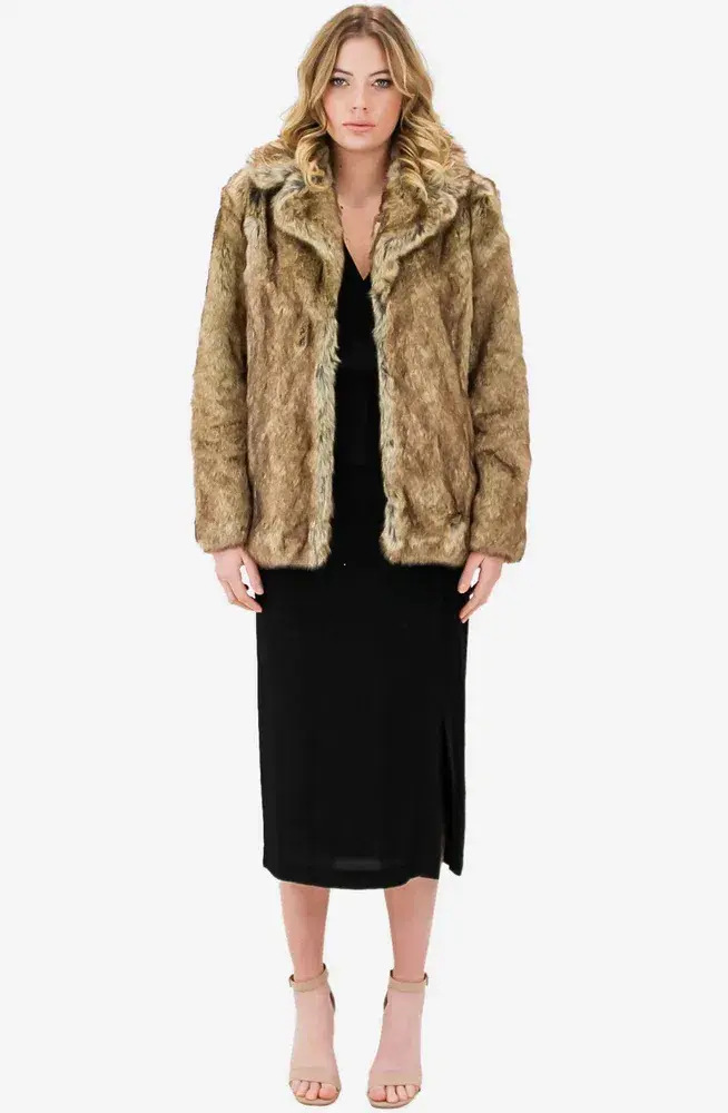 Unreal Fur Earth Star Jacket in Exotic Blonde Size S - Image 1