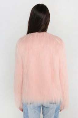 Unreal Fur Unreal Dream Jacket Pink Size 10 for rent on The Volte - image 1