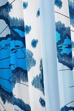 Victoria Beckham Printed Pleated Twill Midi Skirt Size 10 for rent on The Volte - image 4