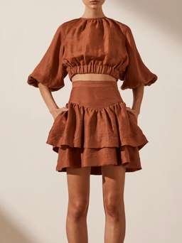 Shona Joy Elsa set brown size 10