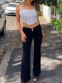 Dion Lee Lace Corset Top White Size 12 for rent on The Volte - image 3