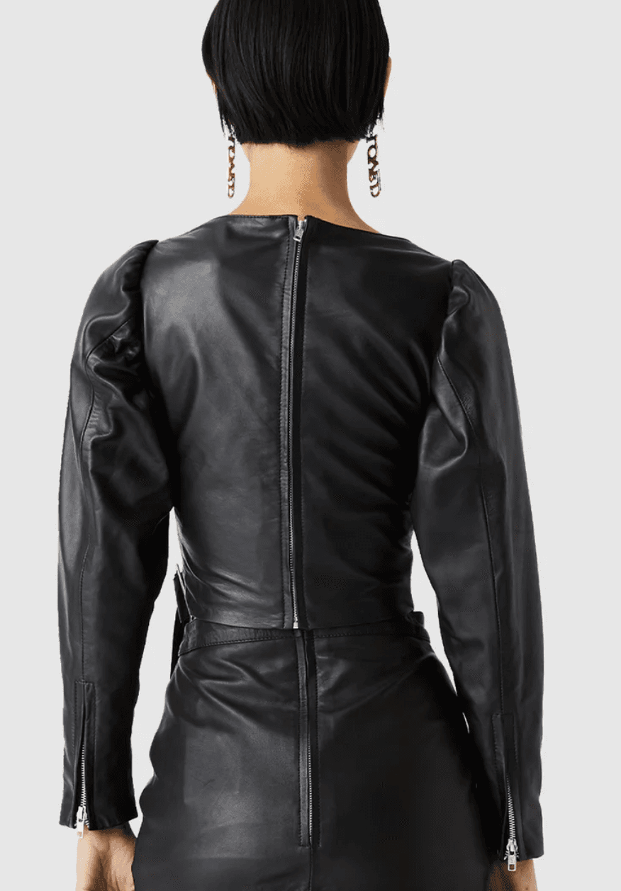 ATOIR- Just Peachy Top, 100% Leather - Image 3