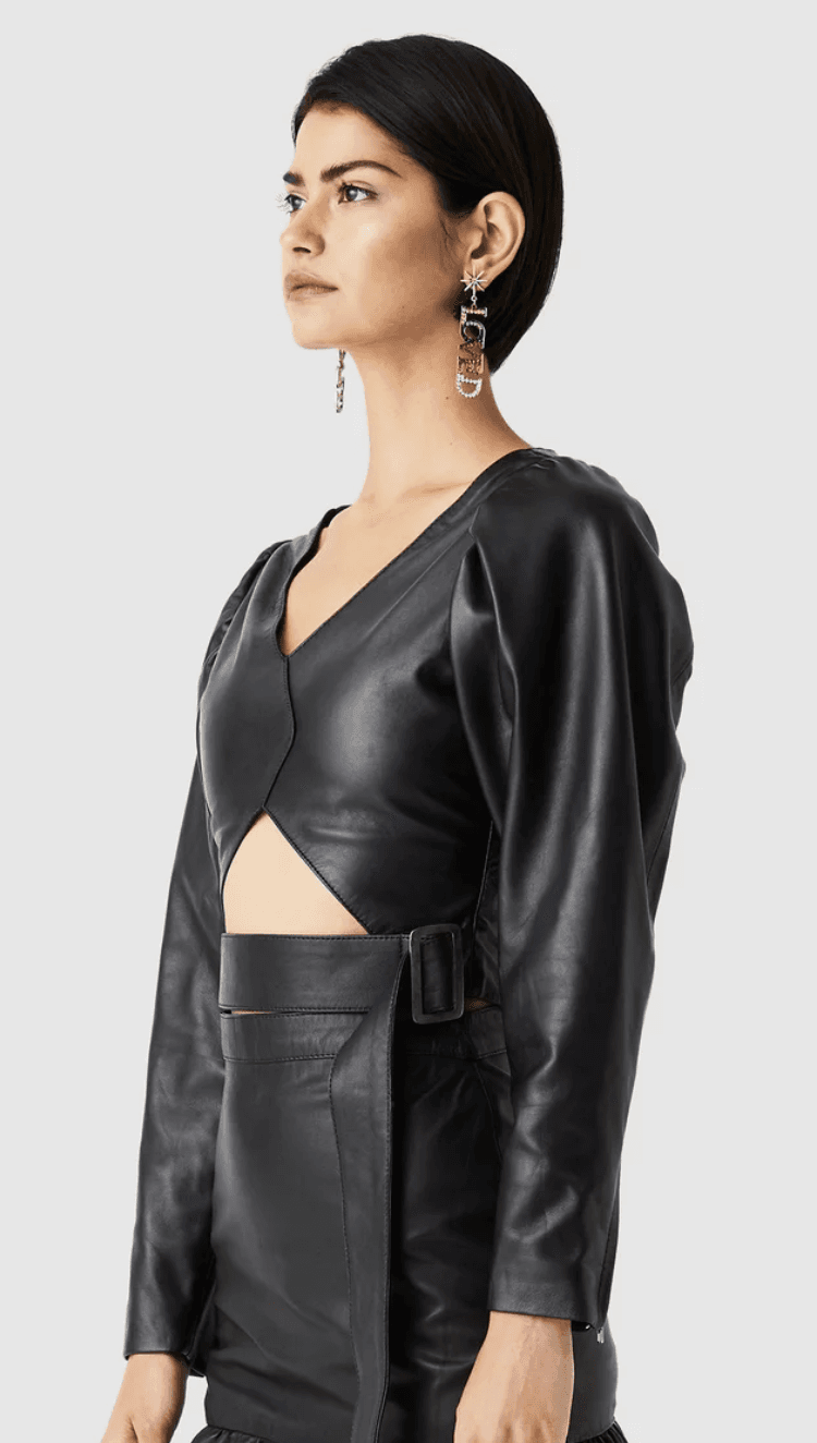 ATOIR- Just Peachy Top, 100% Leather - Image 2