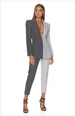 Eliya the Label Aida Blazer and Pants Set Print Size 8 for rent on The Volte - image 2
