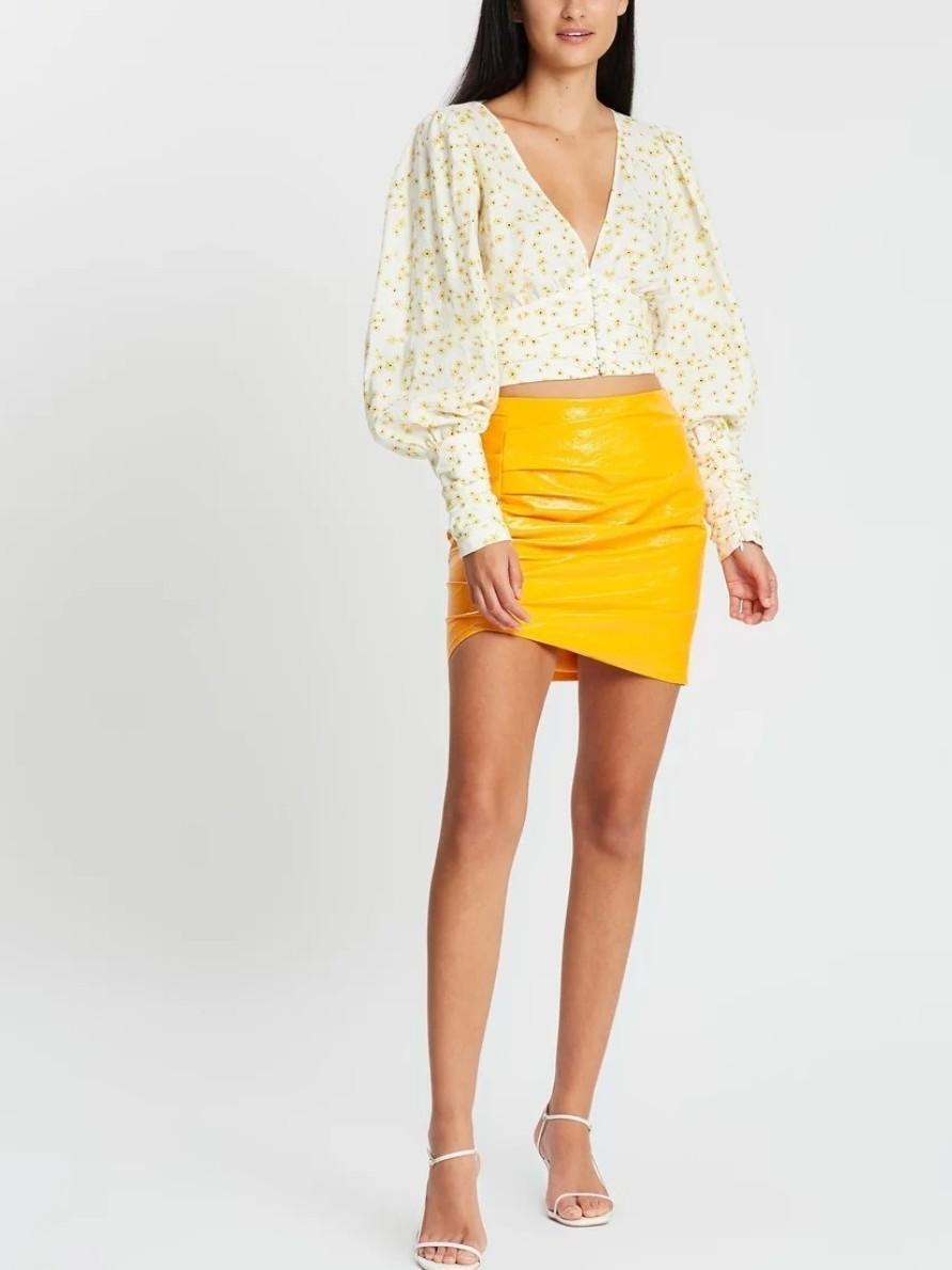 Bec and Bridge Wild Daisy LS Top Yellow Size 12 for rent on The Volte - main image