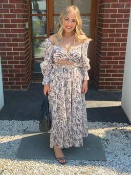 Zimmermann Pleated Bodice Size 2/Au 12 and Midi Skirt Size 1/ AU 10 Set Print for rent on The Volte - image 1