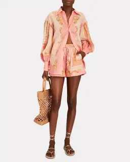 Alemais Ursula Shirt and Shorts Set Print Size 8