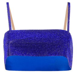 Nue Studio Crystal Embellished Vest Top Blue Size 10