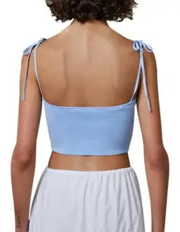 Bec & Bridge Lola Sleveless Sky Blue Crop Top Blue Size 10 for rent on The Volte - image 2