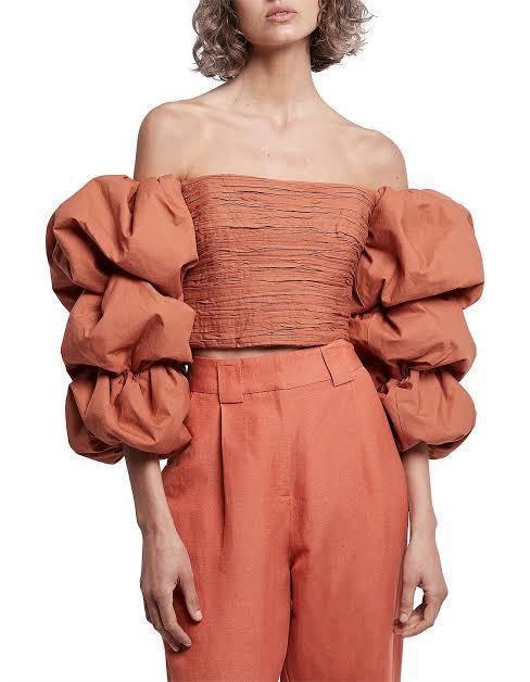 Aje Transcend Top Orange Size 10 for rent on The Volte - main image