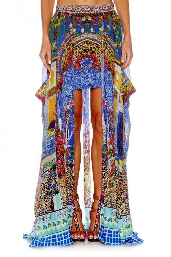 Camilla Bohemian Bounty Short Skirt Print Size 12 for rent on The Volte - main image