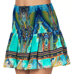 Camilia Short Shirred Skirt Reef Warrior Print Size 8 for rent on The Volte - image 3