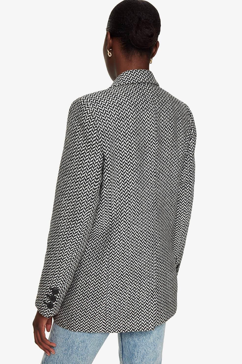 Anine Bing Fishbone Jacket Print Size 8 for rent on The Volte - main image