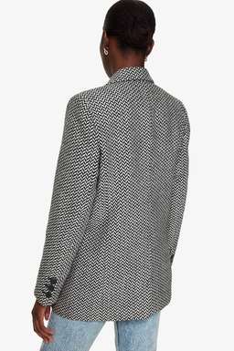 Anine Bing Fishbone Jacket Print Size 8 for rent on The Volte - image 3