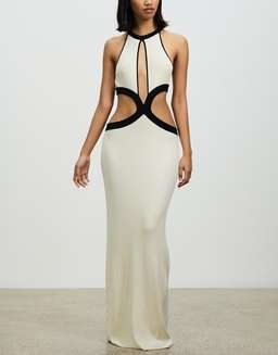 Auteur Bridgit Cut Out Dress Cream Size 8 for rent on The Volte - image 1