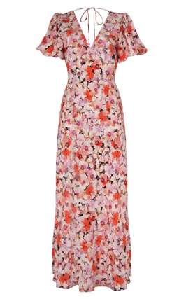 Ruby Aimee Silk Dress Floral Size 8 / S for rent on The Volte - image 3