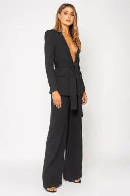 BIANCA AND BRIDGETT ELLA TWO-PIECE SUIT BLACK SIZE 6 for rent on The Volte - image 1