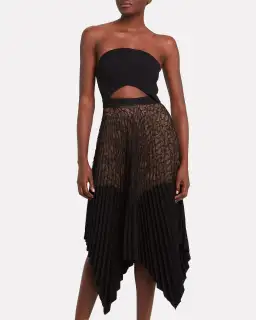 Dion Lee Vein Lace Concave Dress Black Size 6