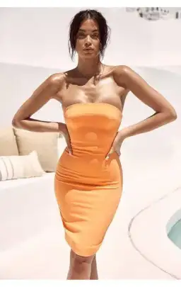 House of CB Rinah Midi Dress Orange Size 10 for rent on The Volte - image 1