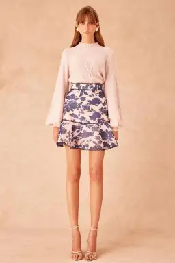 Keepsake the Label Halo Blouse Size S and Skirt Size L Set Print for rent on The Volte - image 6